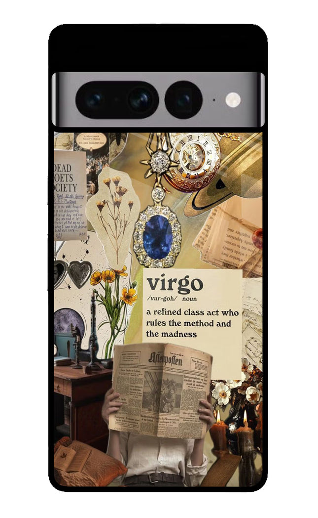 Virgo Zodiac Google Pixel 7 Pro Glass Case