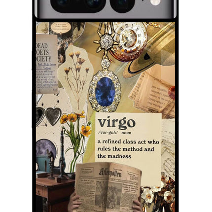 Virgo Zodiac Google Pixel 7 Pro Glass Case Back Cover by Casekaro