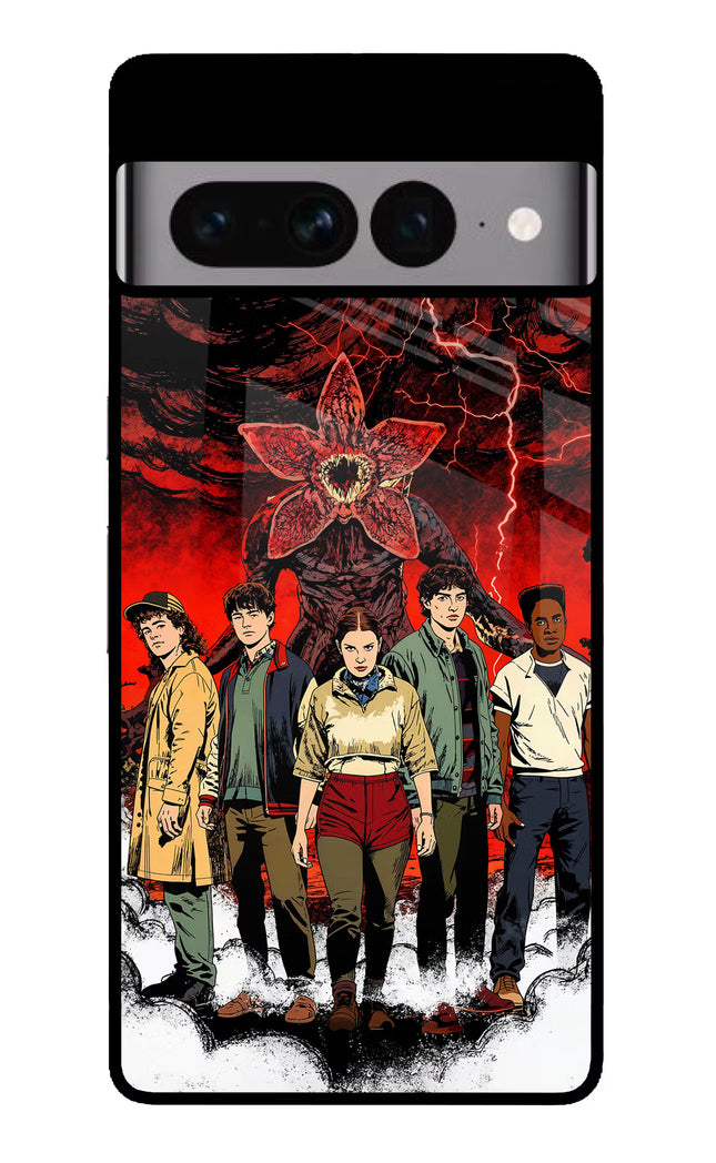 Ordinary Things Characters Google Pixel 7 Pro Glass Case