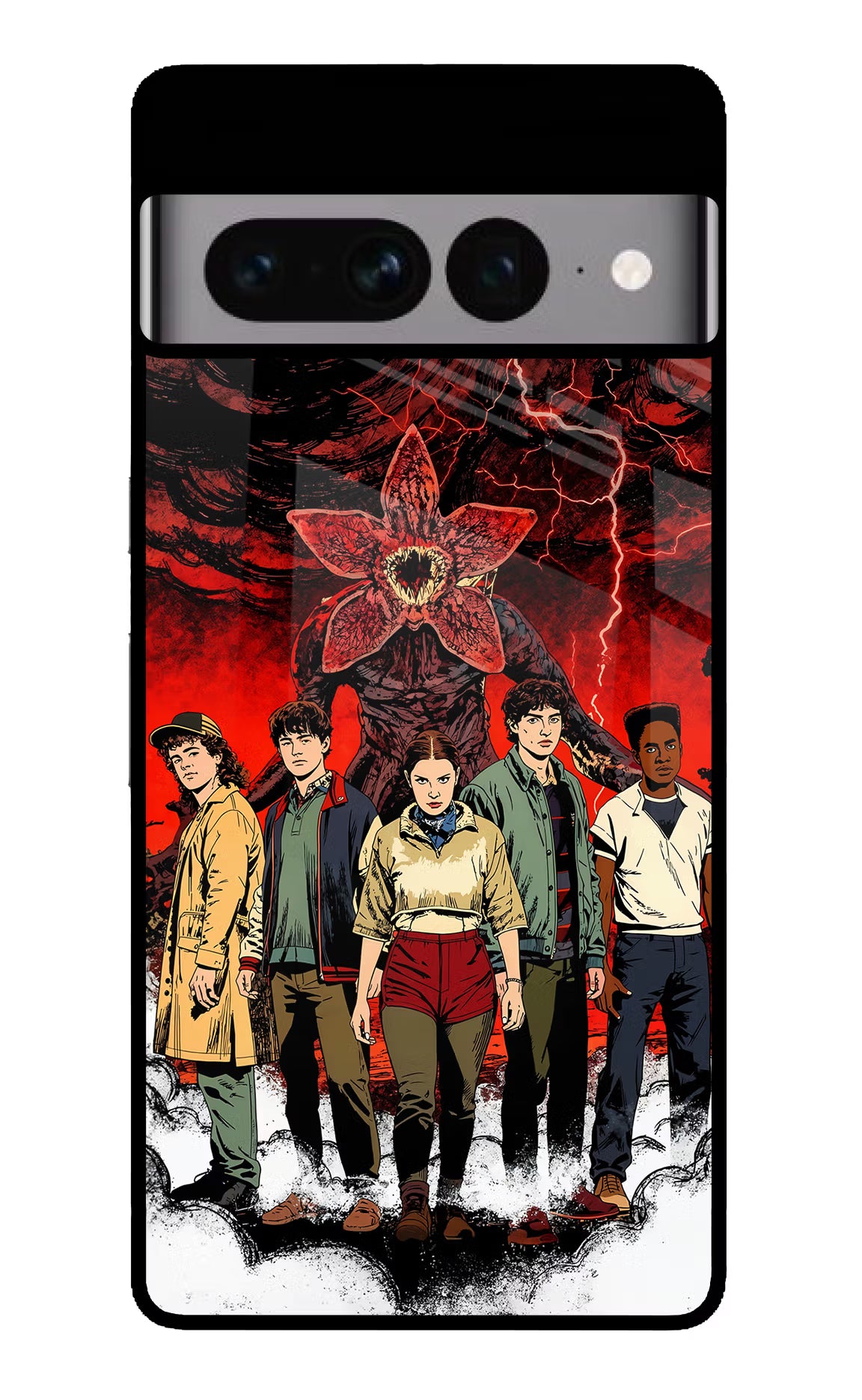 Ordinary Things Characters Google Pixel 7 Pro Glass Case Back Cover by Casekaro