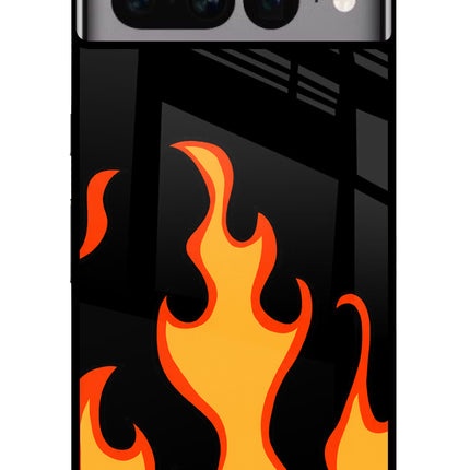 Fired Up – Black Google Pixel 7 Pro Glass Case