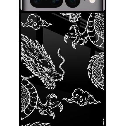 Twin Dragons Google Pixel 7 Pro Glass Case