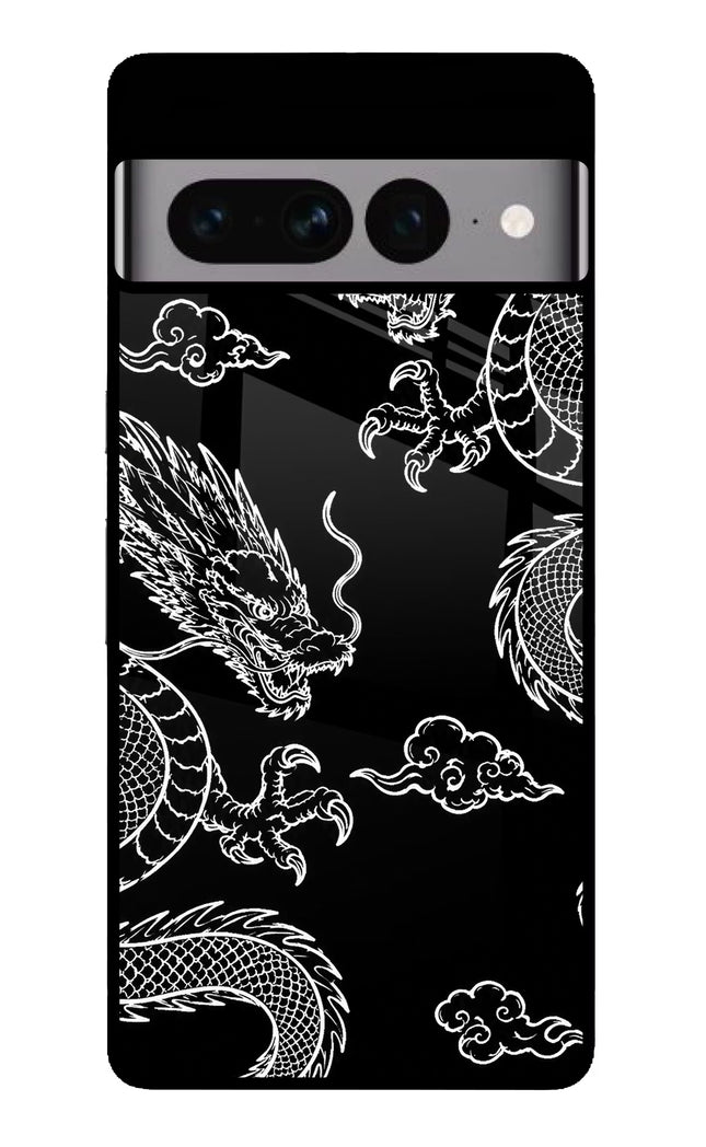 Twin Dragons Google Pixel 7 Pro Glass Case