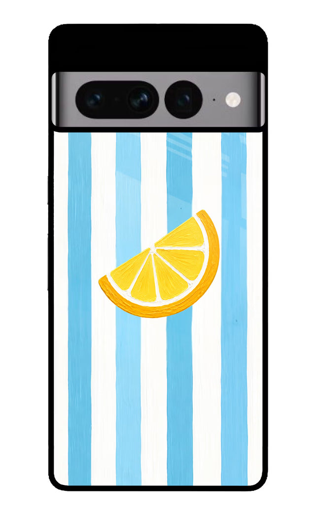 Summer Lemon Google Pixel 7 Pro Glass Case