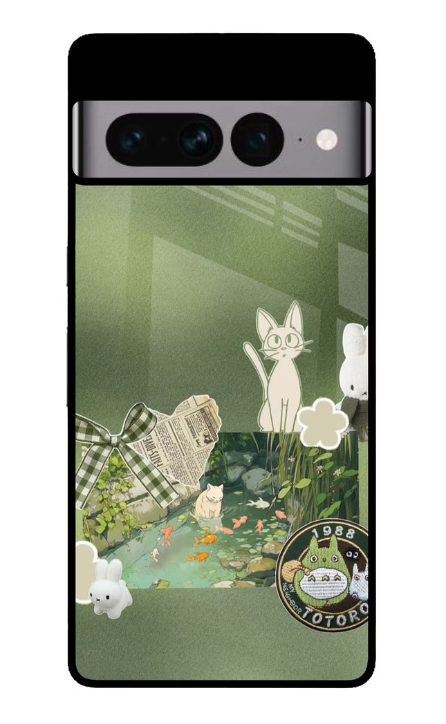 Aesthetic anime Google Pixel 7 Pro Glass Case