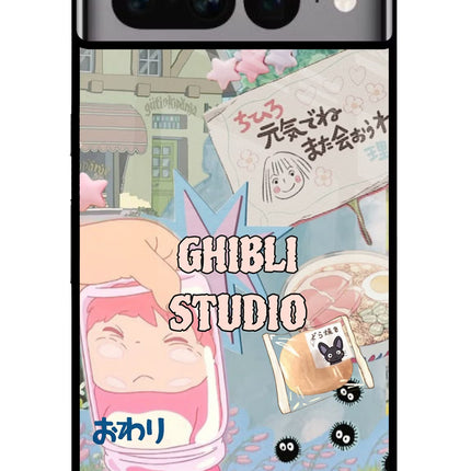 Studio Ghibli Google Pixel 7 Pro Glass Case