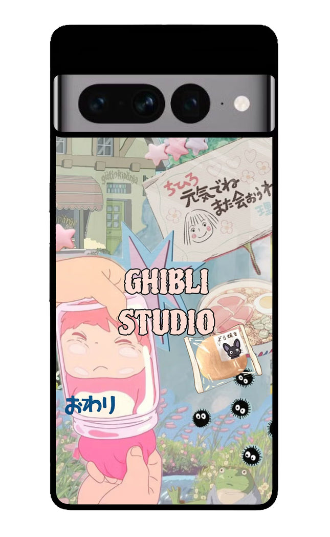 Studio Ghibli Google Pixel 7 Pro Glass Case