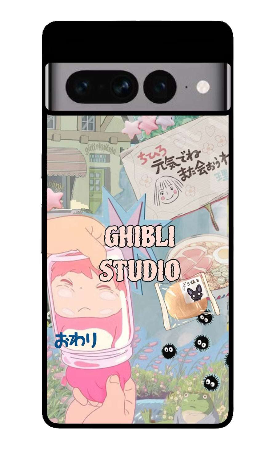 Studio Ghibli Google Pixel 7 Pro Back Cover, Glass case