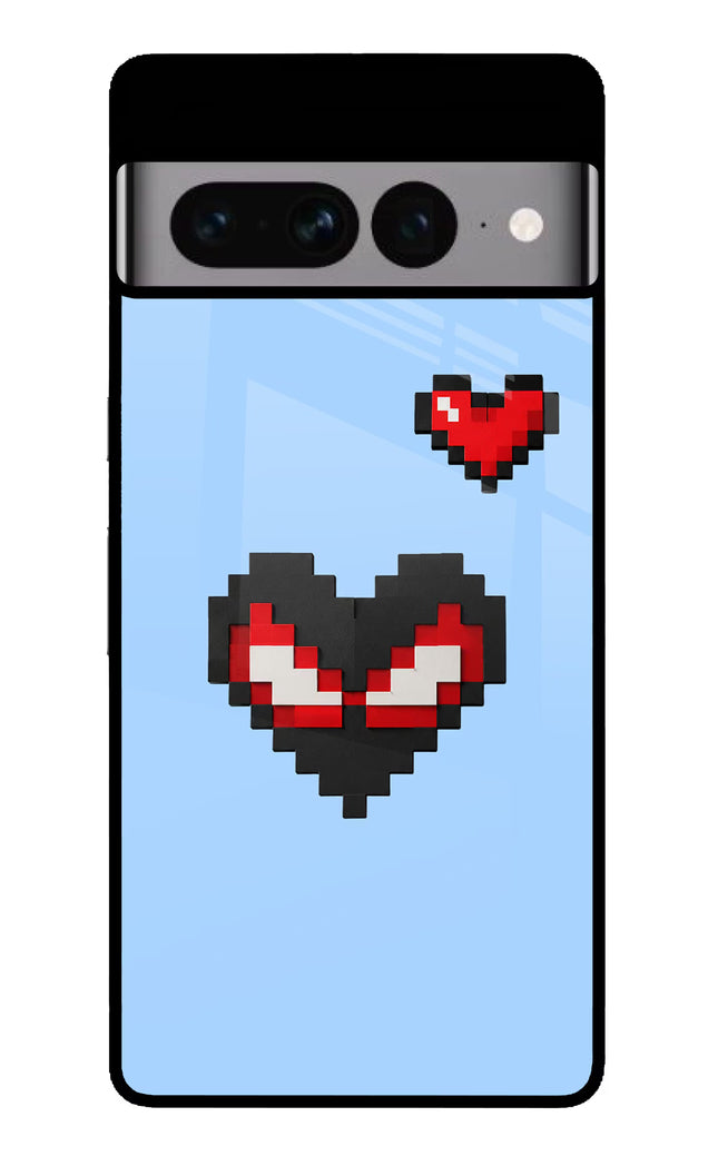 Peter Heart Google Pixel 7 Pro Glass Case
