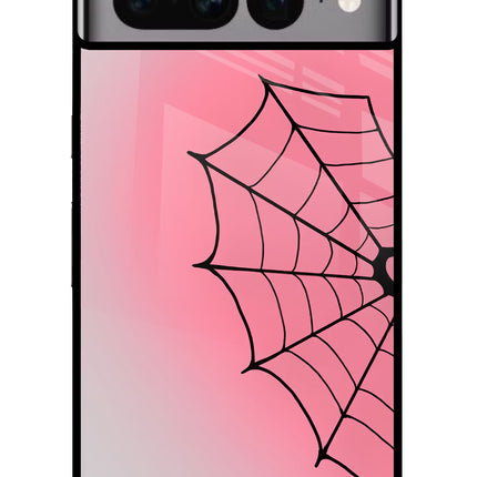 Pink Web Google Pixel 7 Pro Glass Case