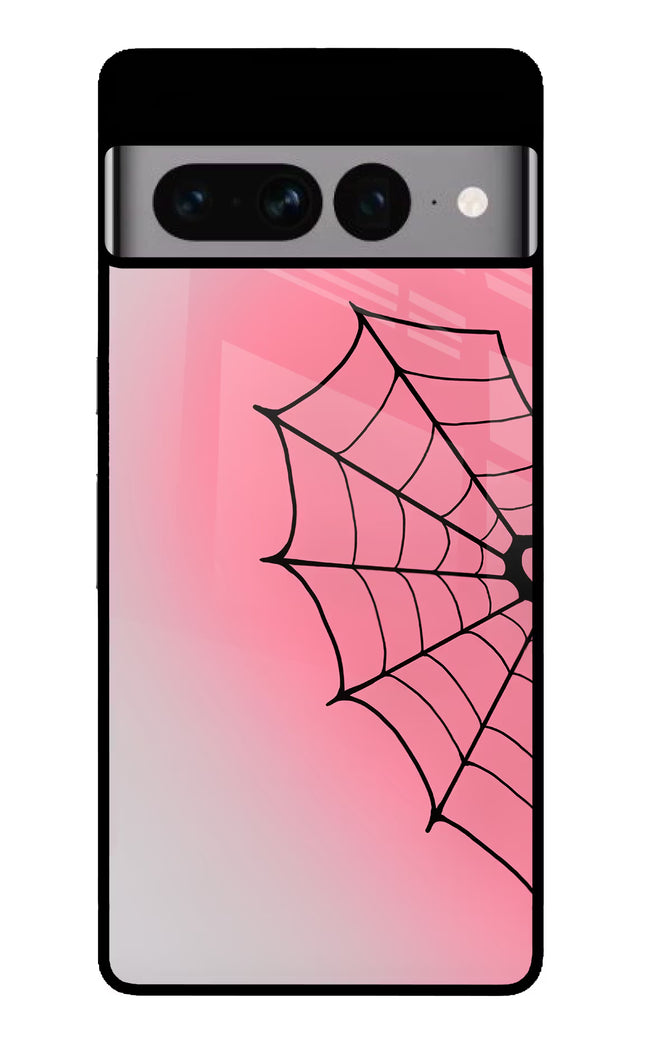Pink Web Google Pixel 7 Pro Glass Case
