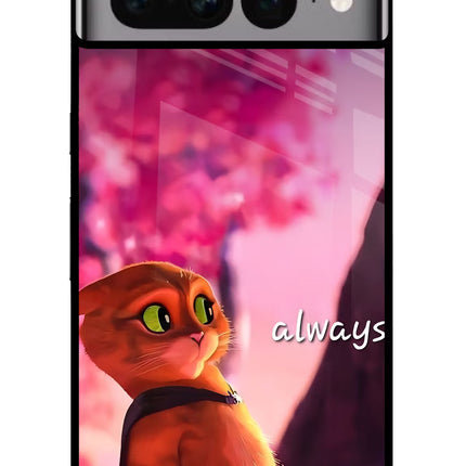 Always Cat Google Pixel 7 Pro Glass Case