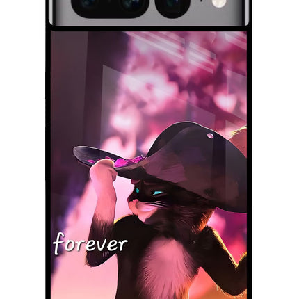 Forever Cat Google Pixel 7 Pro Glass Case