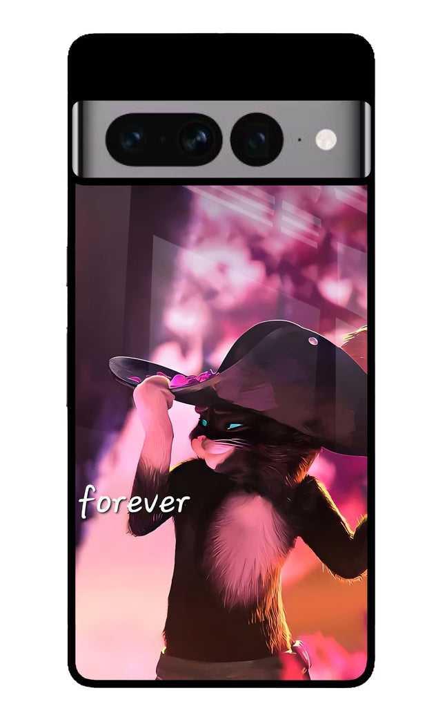 Forever Cat Google Pixel 7 Pro Glass Case