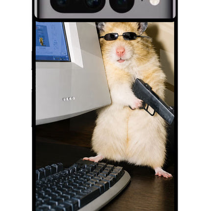 Hacker Hamster Google Pixel 7 Pro Glass Case