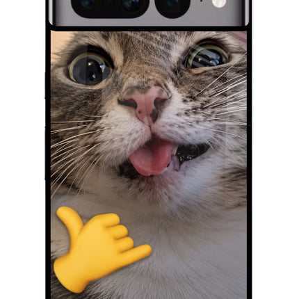 Silly Cat Call Google Pixel 7 Pro Glass Case