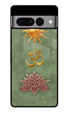 Om & Lotus Google Pixel 7 Pro Glass Case