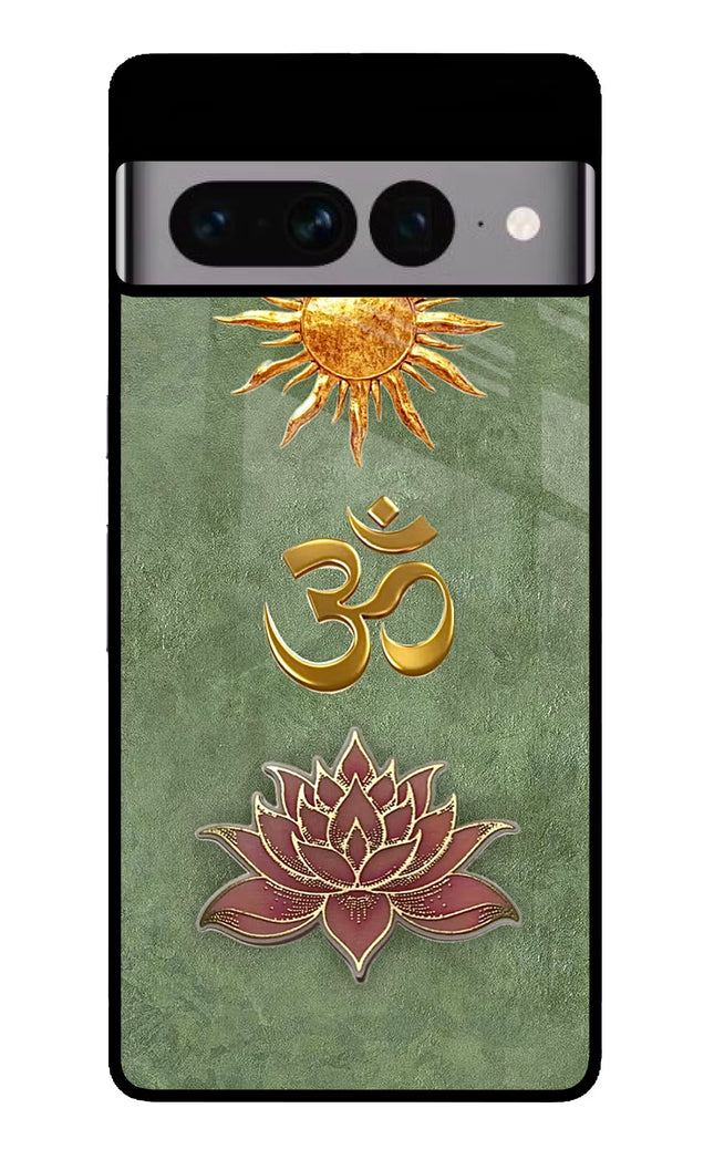 Om & Lotus Google Pixel 7 Pro Glass Case