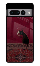 Midnight Cat Google Pixel 7 Pro Glass Case