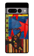 Pop Cat Google Pixel 7 Pro Glass Case
