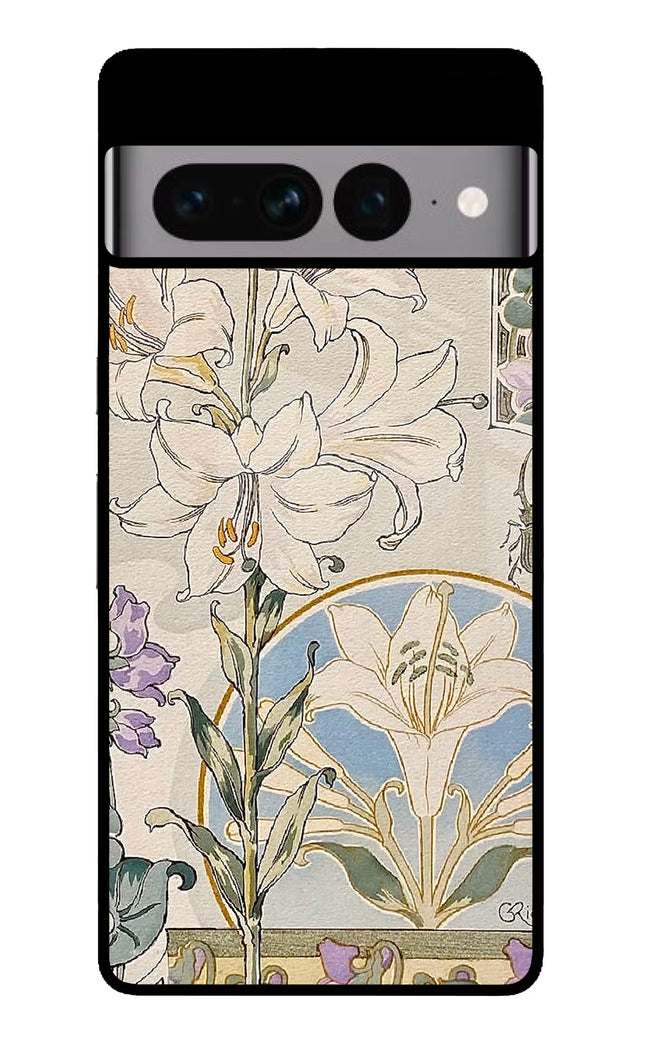 White Lily Google Pixel 7 Pro Glass Case