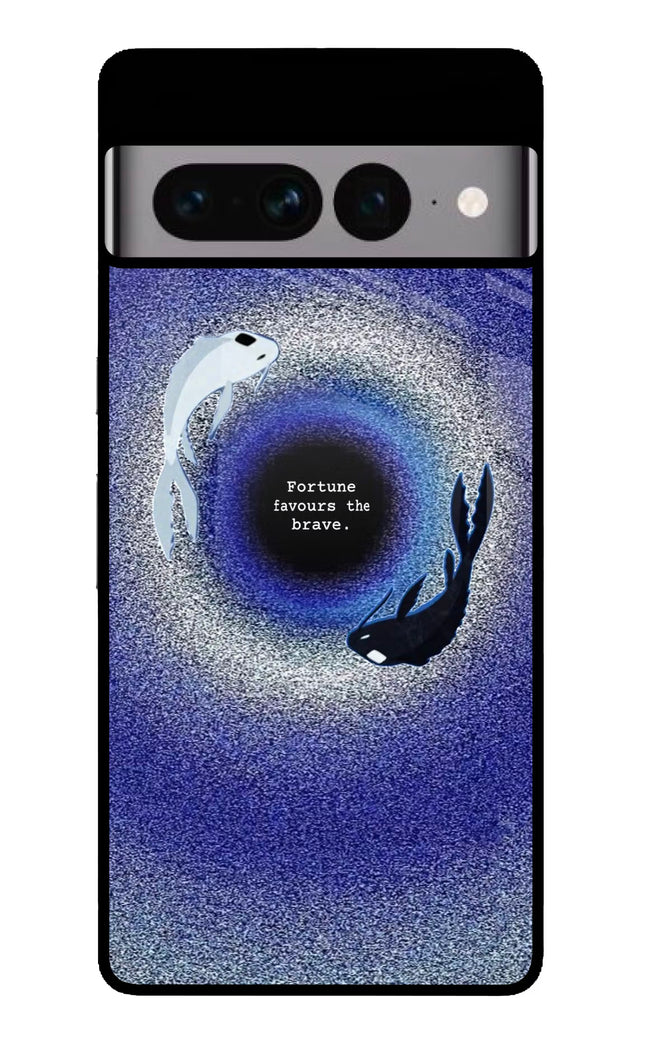 Dark Koi Google Pixel 7 Pro Glass Case