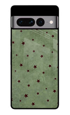Green Stars Google Pixel 7 Pro Glass Case