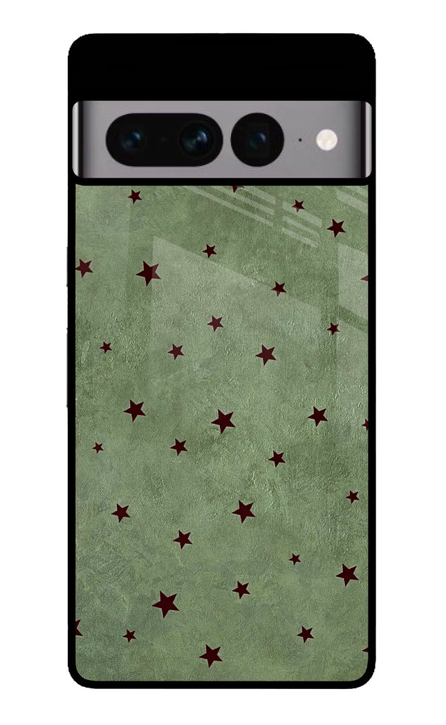 Green Stars Google Pixel 7 Pro Glass Case