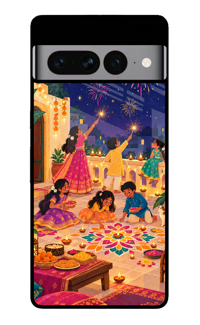 Diwali Night Google Pixel 7 Pro Glass Case
