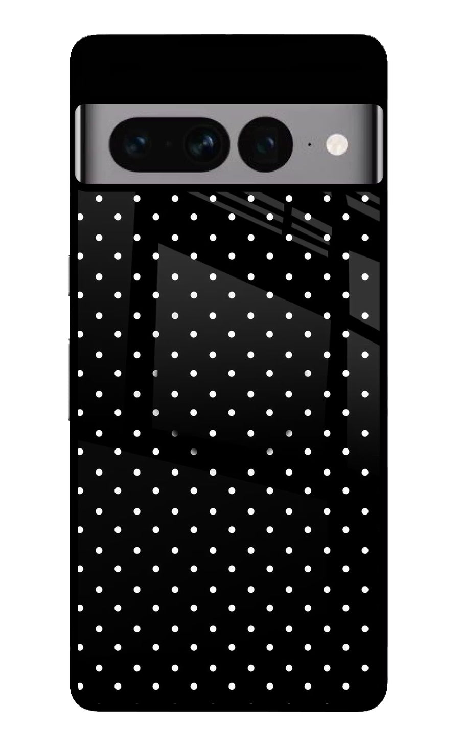 White Dots Google Pixel 7 Pro Pop Case, Glass case