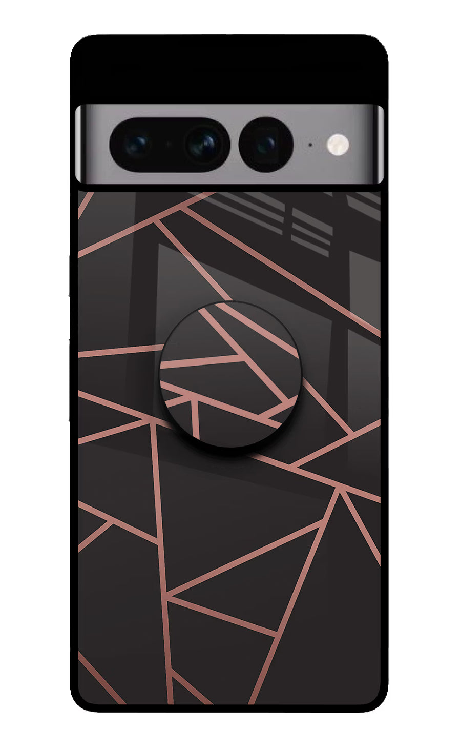 Geometric Pattern Google Pixel 7 Pro Pop Case, Glass case