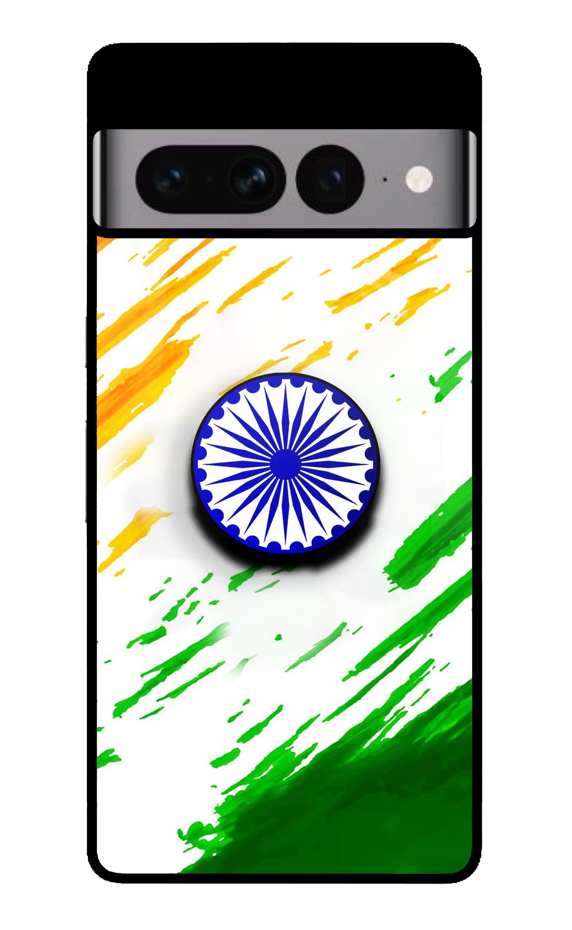 Indian Flag Ashoka Chakra Google Pixel 7 Pro Pop Case by Casekaro