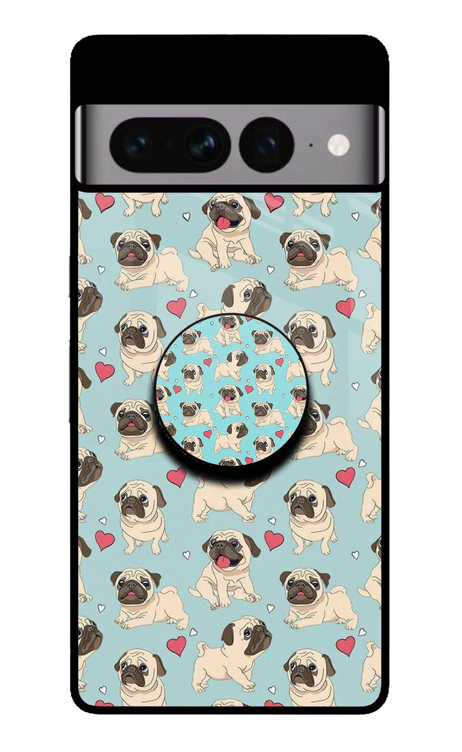 Pug Dog Google Pixel 7 Pro Pop Case, Glass case