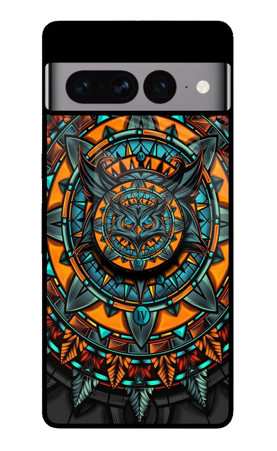 Angry Owl Google Pixel 7 Pro Pop Case, Glass case