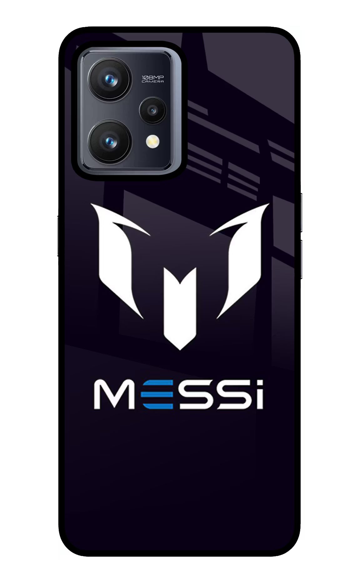 Messi Logo Realme 9 4G Glass Case Back Cover by Casekaro