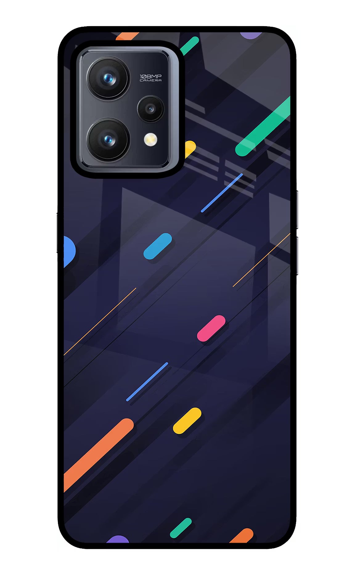 Abstract Design Realme 9 4G Glass Case