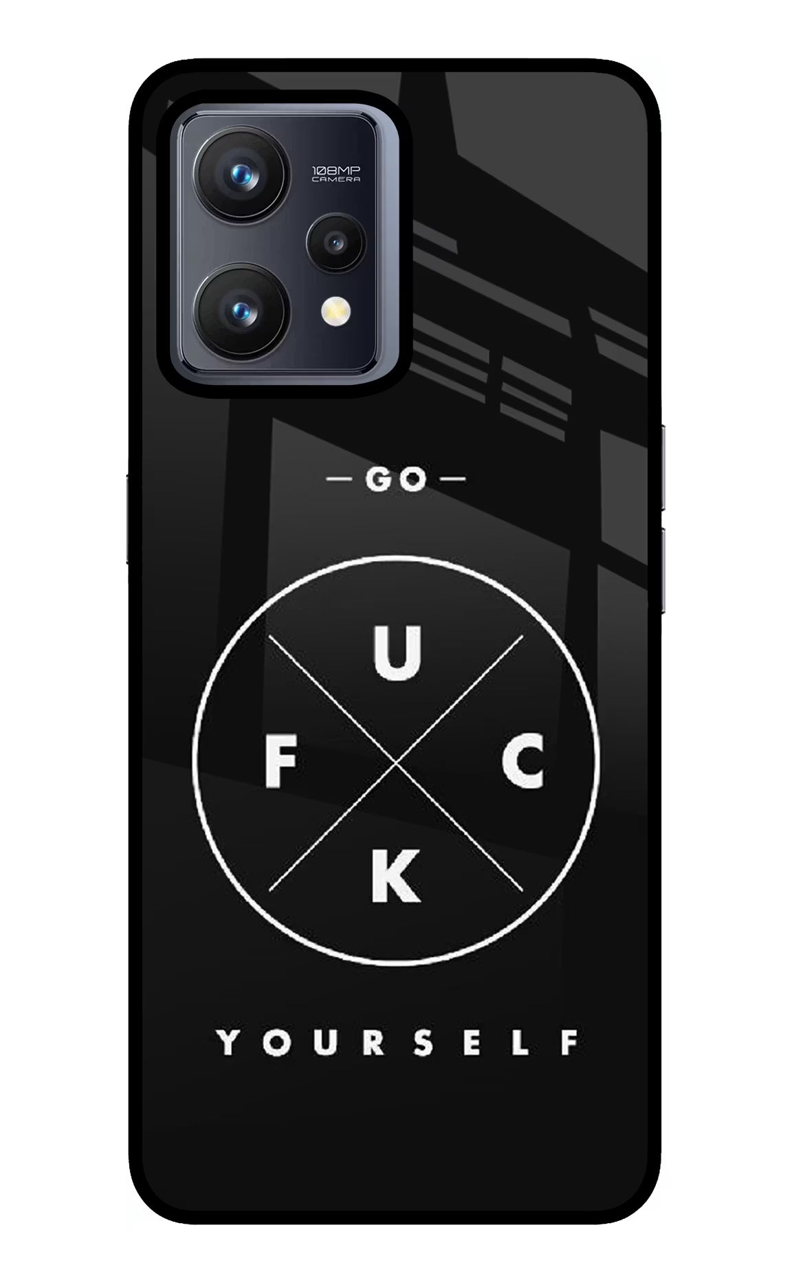 Go Fuck Yourself Realme 9 4G Glass Case Back Cover by Casekaro