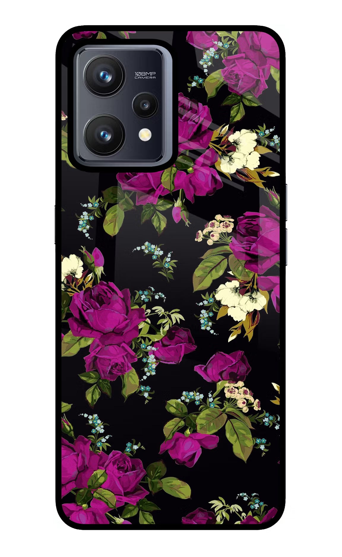Flowers Realme 9 4G Glass Case Back Cover by Casekaro