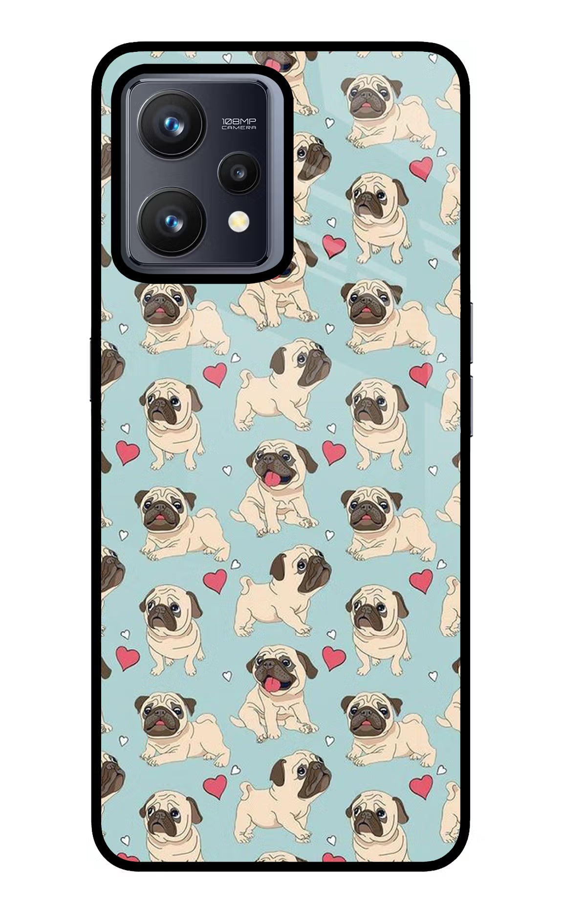 Pug Dog Realme 9 4G Glass Case