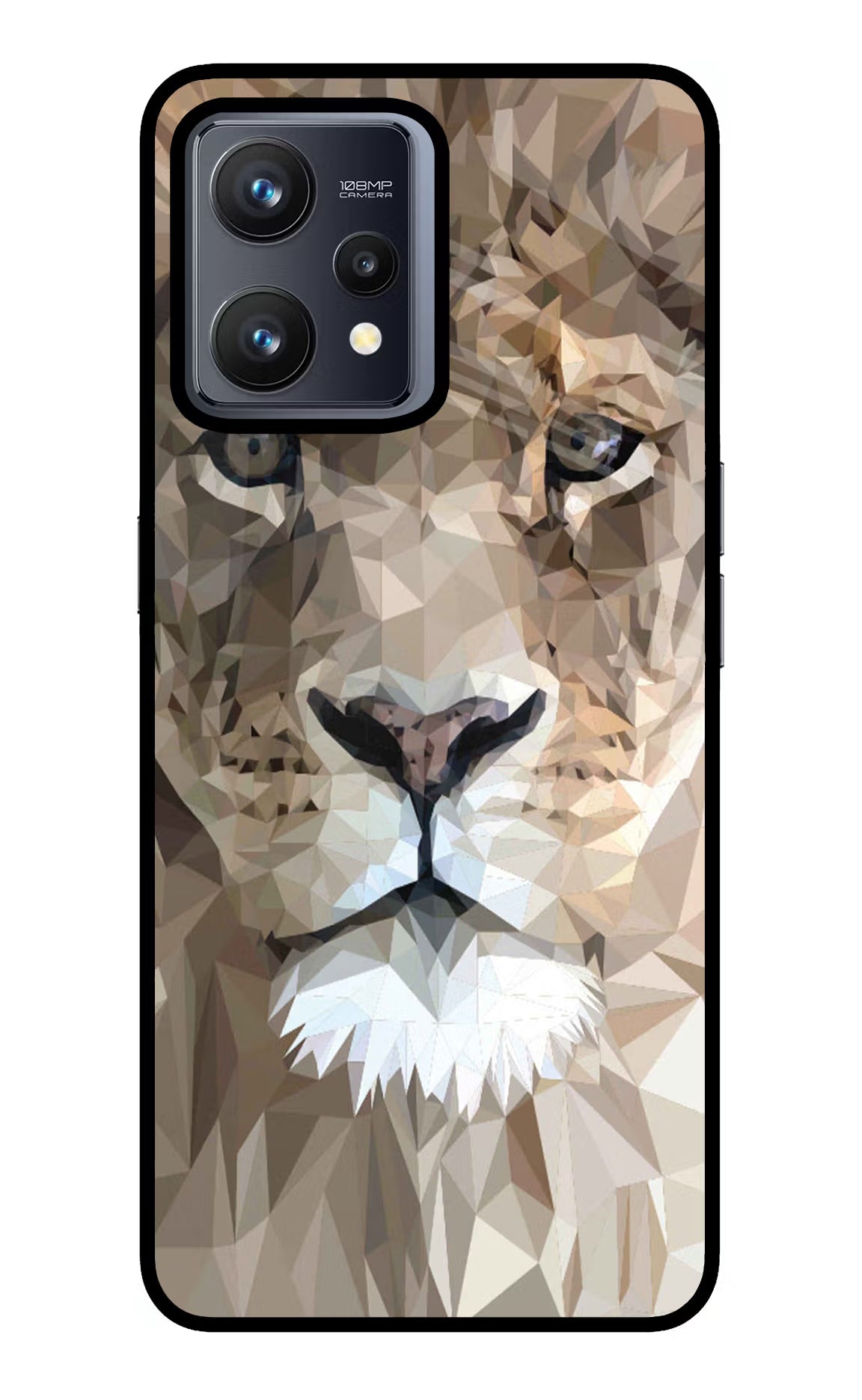 Lion Art Realme 9 4G Glass Case Back Cover by Casekaro