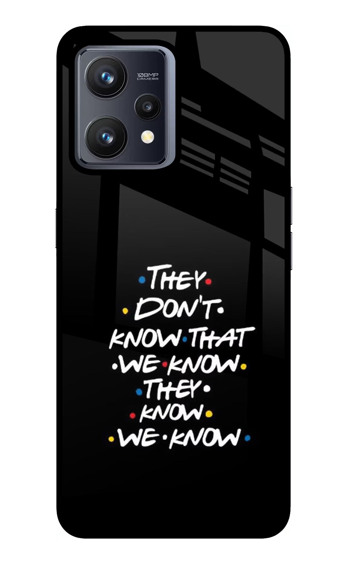 FRIENDS Dialogue Realme 9 4G Glass Case Back Cover by Casekaro