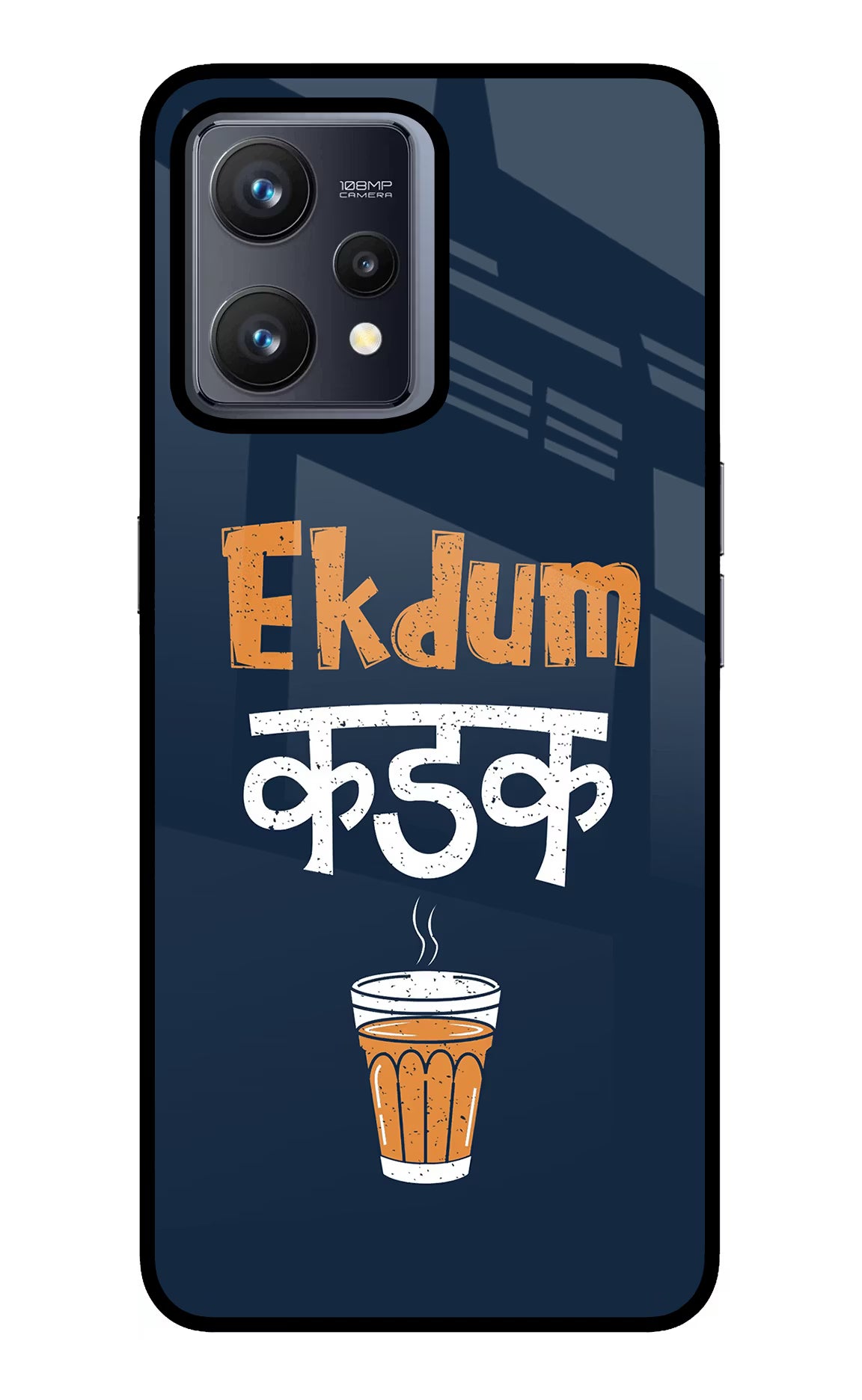 Ekdum Kadak Chai Realme 9 4G Glass Case Back Cover by Casekaro