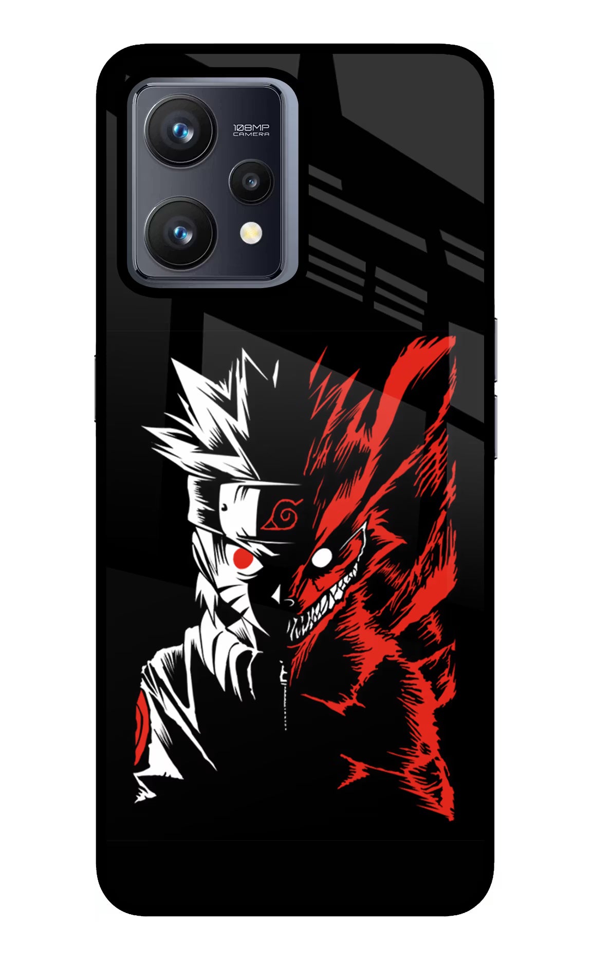 Naruto Two Face Realme 9 4G Glass Case Back Cover by Casekaro