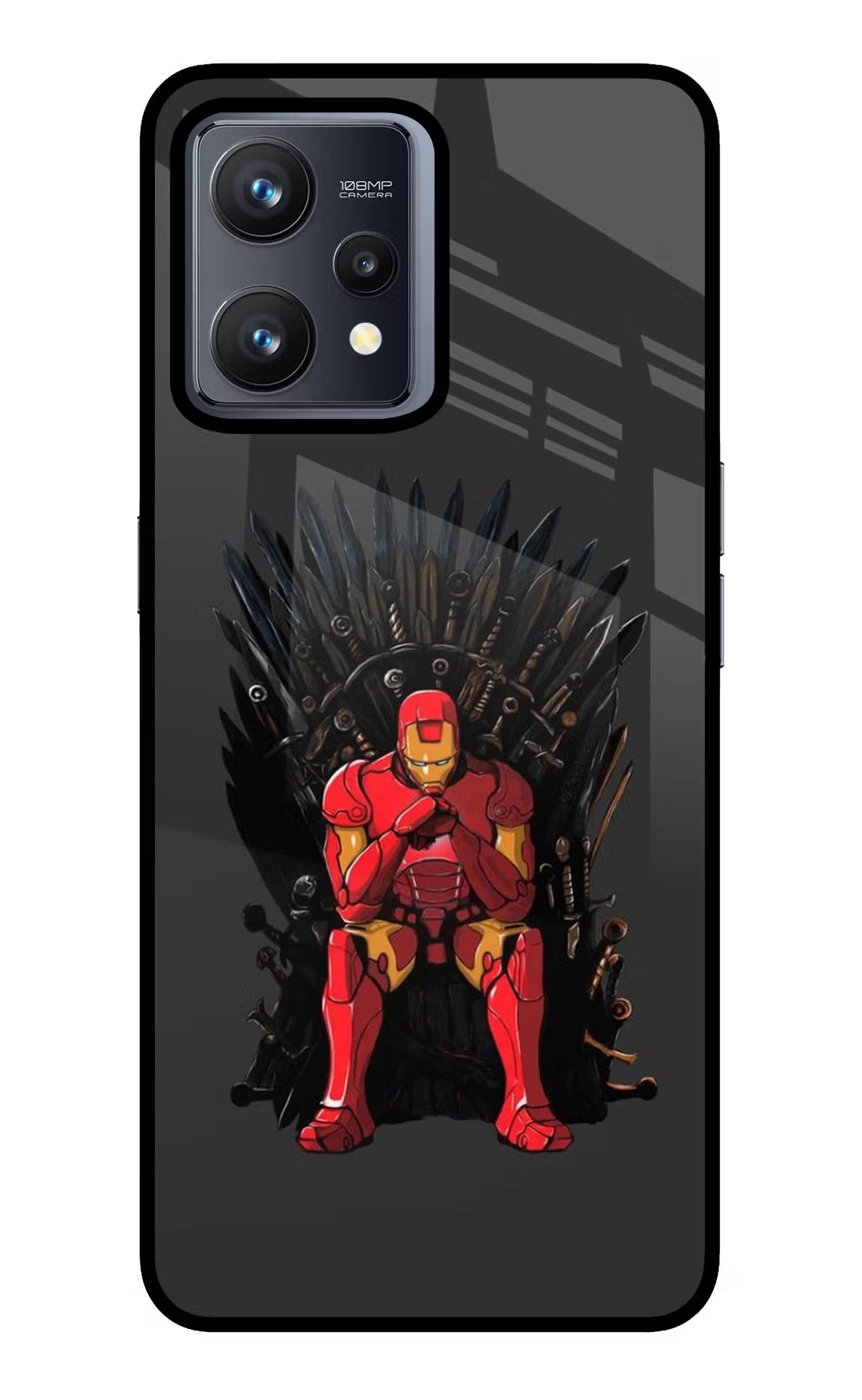Ironman Throne Realme 9 4G Glass Case Back Cover by Casekaro