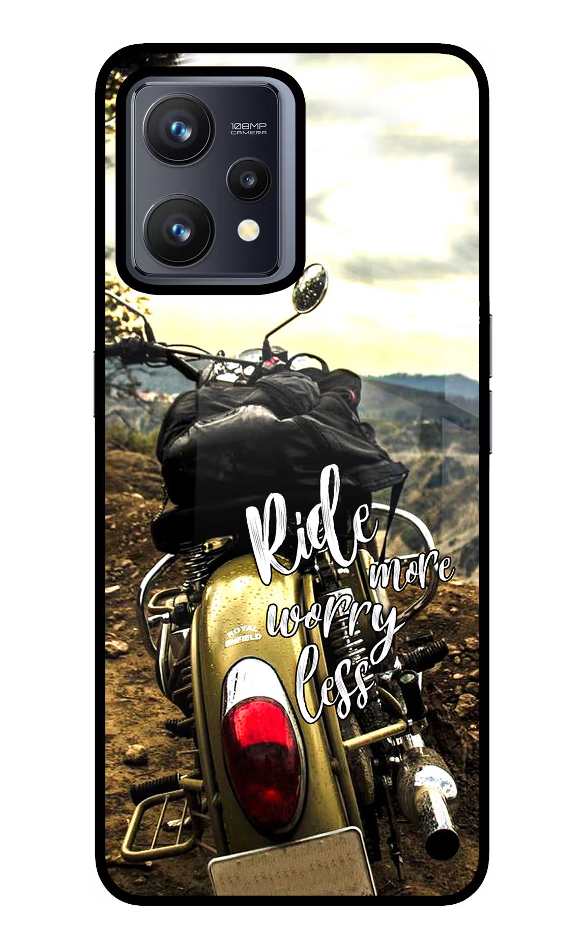 Ride More Worry Less Realme 9 4G Glass Case