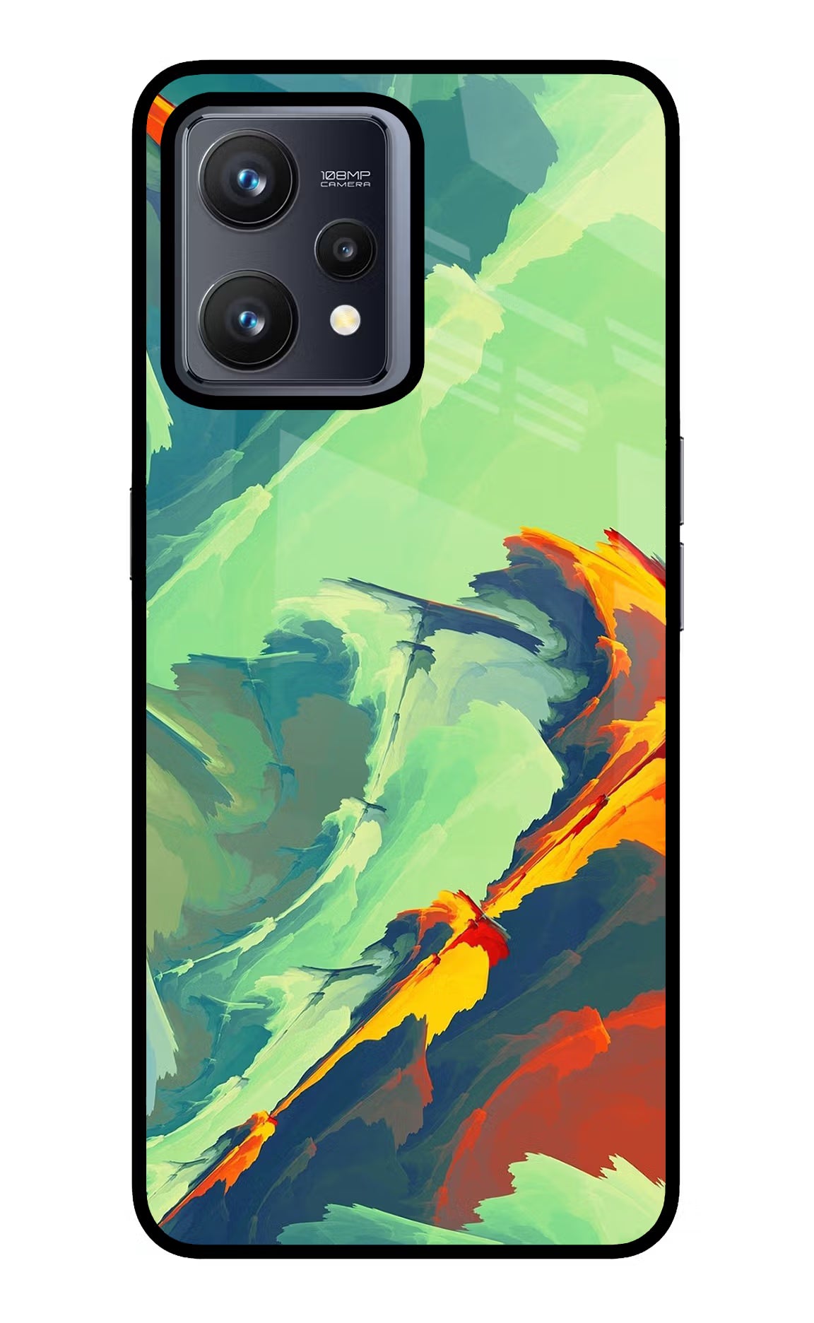 Paint Art Realme 9 4G Glass Case Back Cover by Casekaro
