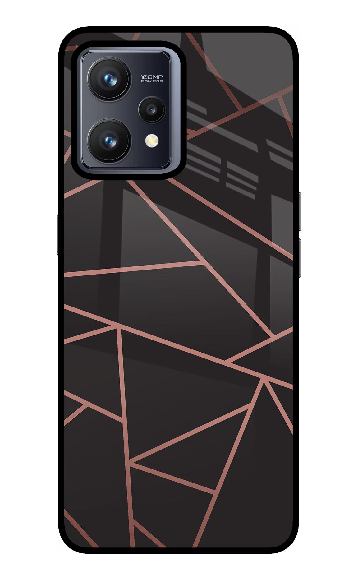 Geometric Pattern Realme 9 4G Glass Case Back Cover by Casekaro