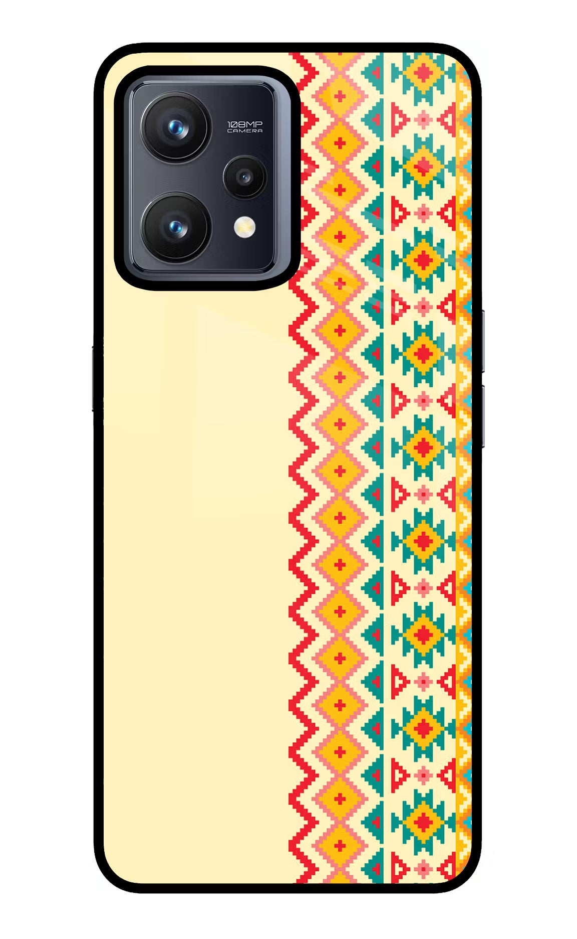 Ethnic Seamless Realme 9 4G Glass Case