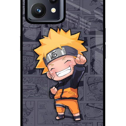 Chota Naruto Realme 9 4G Glass Case Back Cover by Casekaro