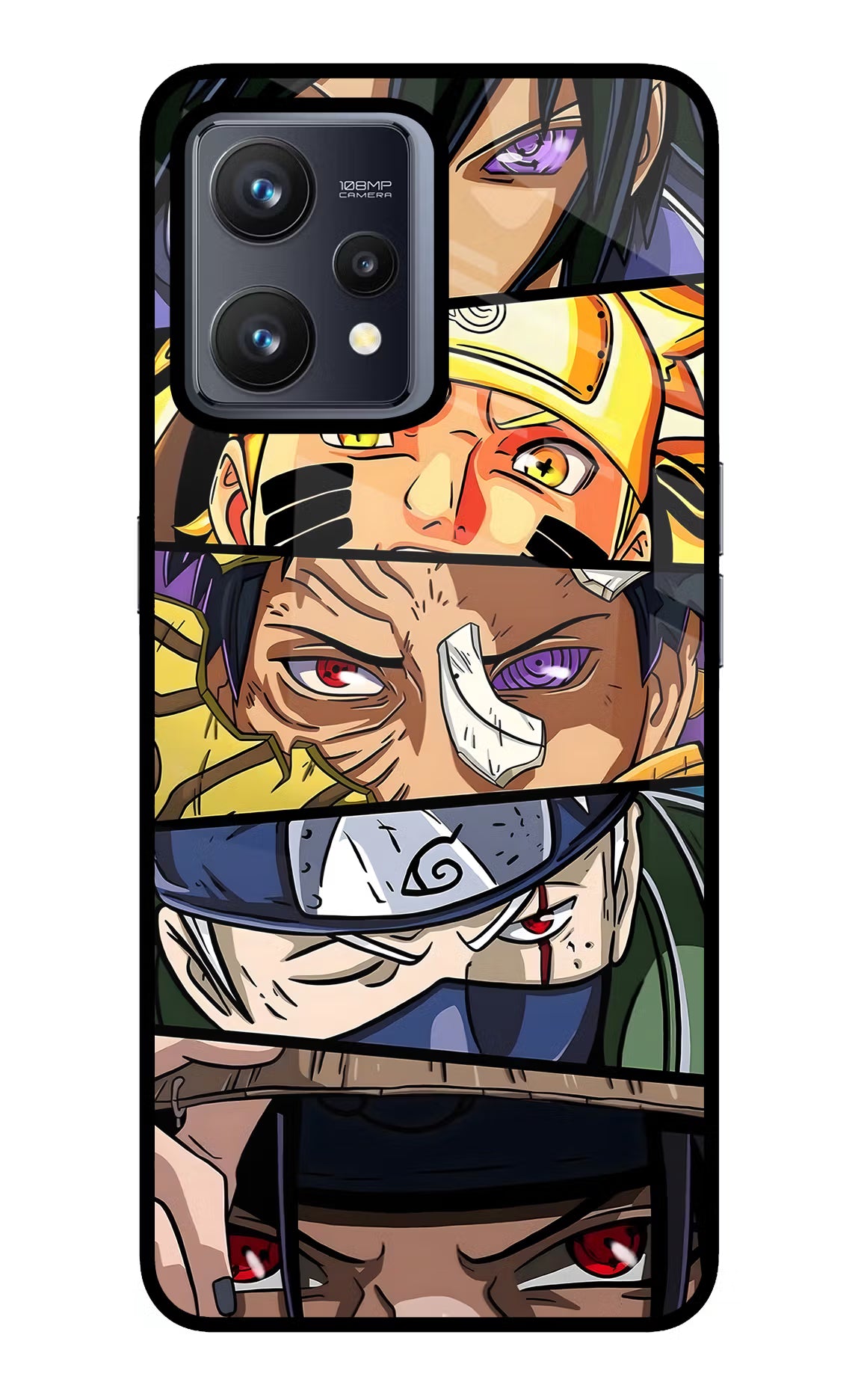 Naruto Character Realme 9 4G Glass Case Back Cover by Casekaro
